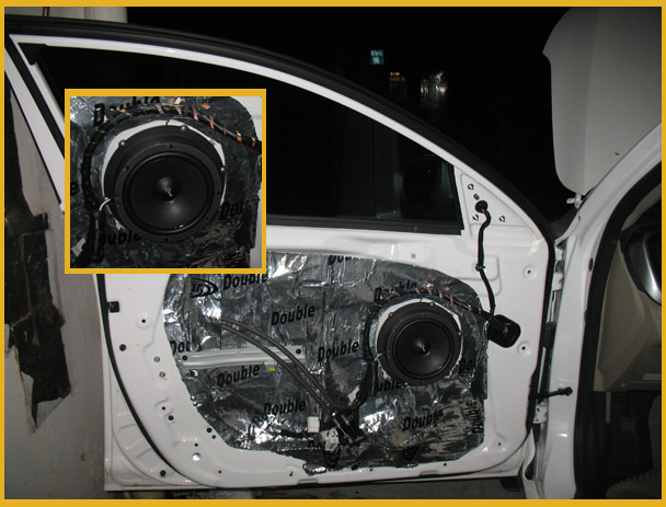 前车门喇叭安装图