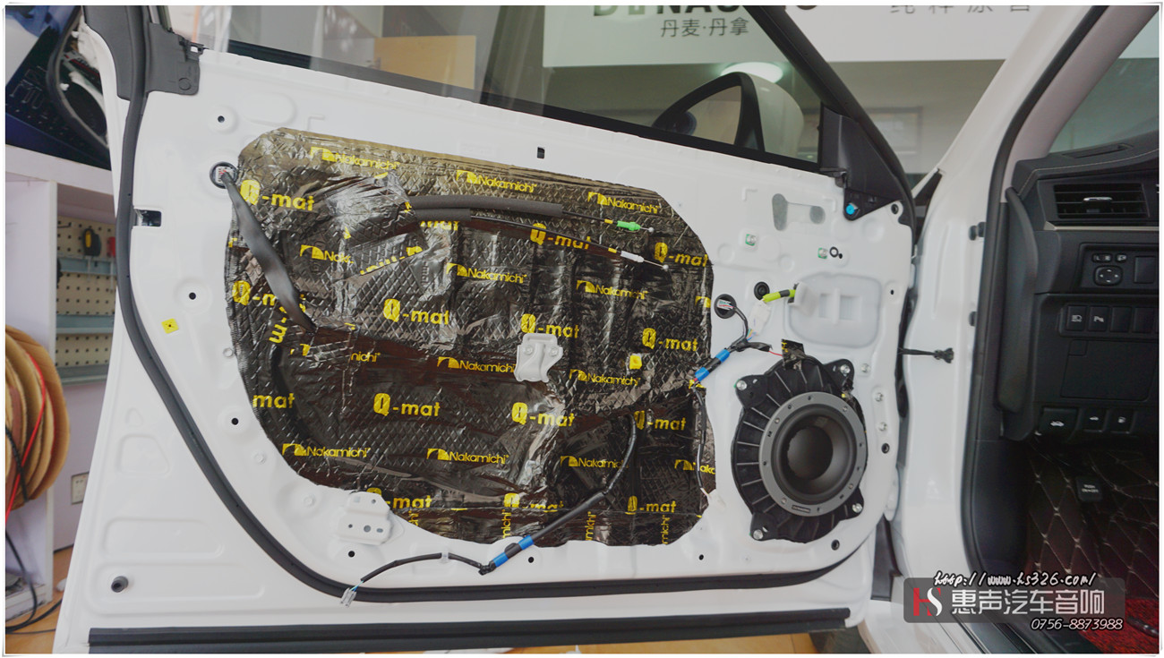 雷克萨斯ES300H车门中道隔音