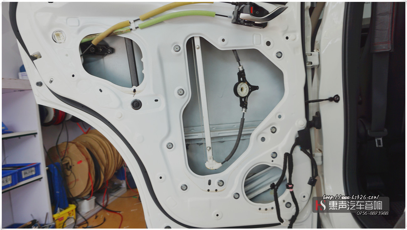 马自达CX5 车门中道隔音