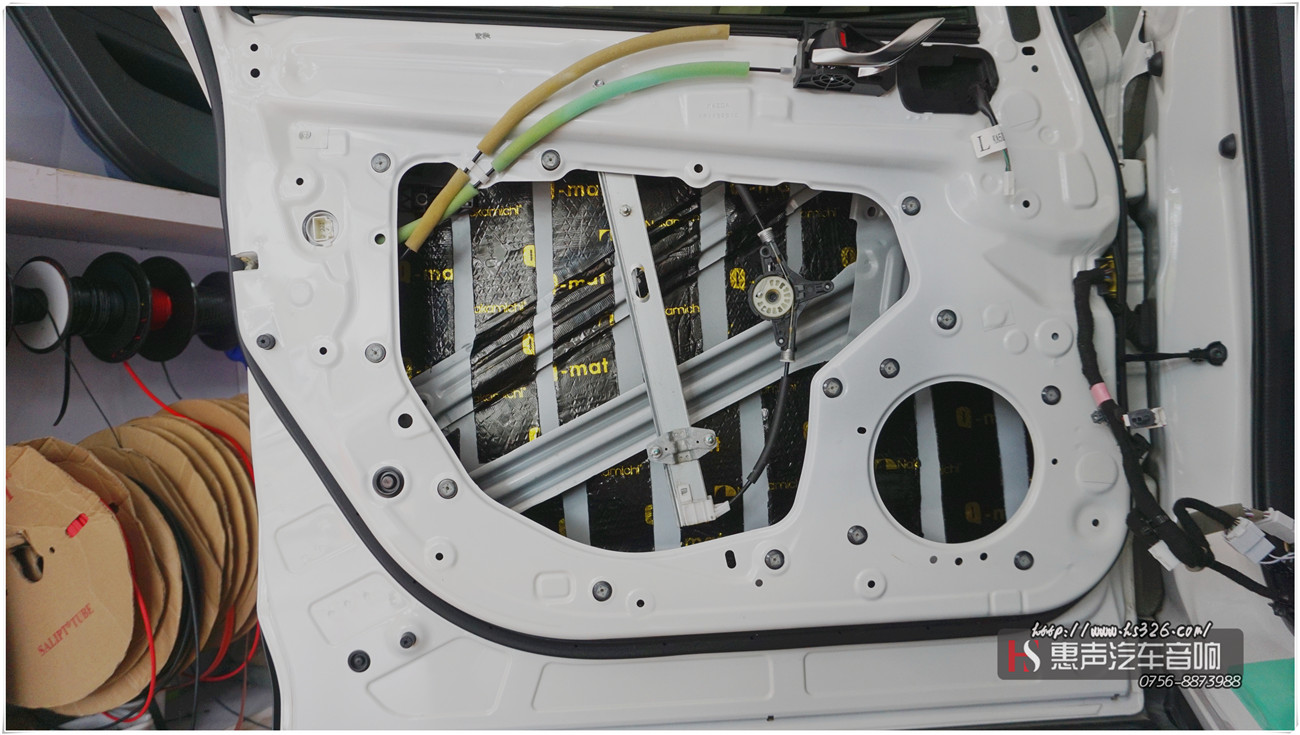 马自达CX5 车门中道隔音