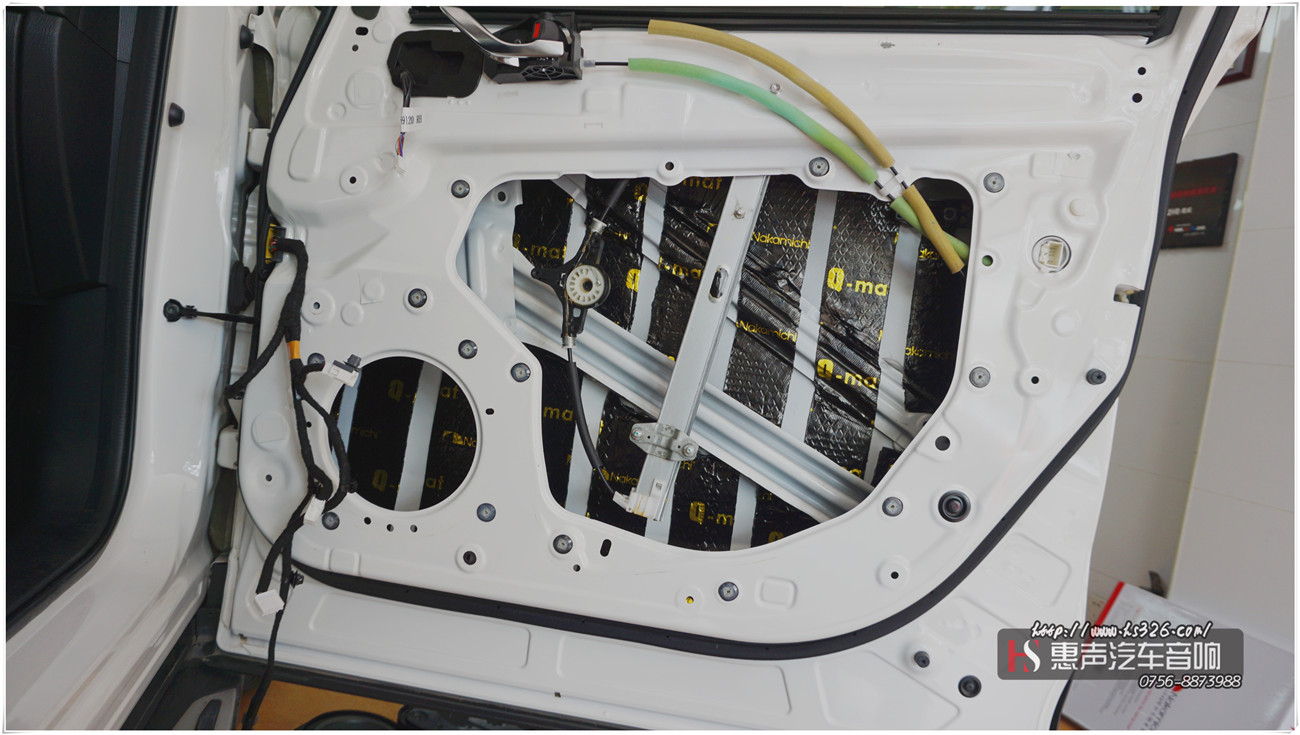 马自达CX5 车门中道隔音