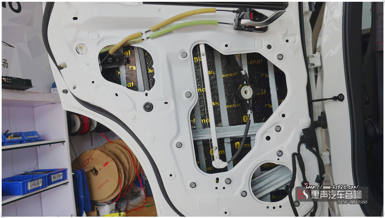 马自达CX5 车门中道隔音