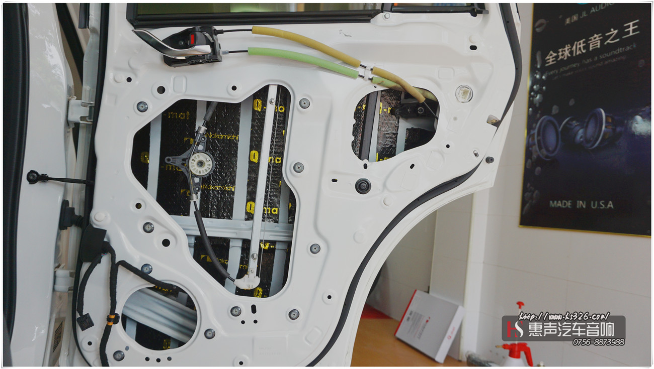 马自达CX5 车门中道隔音