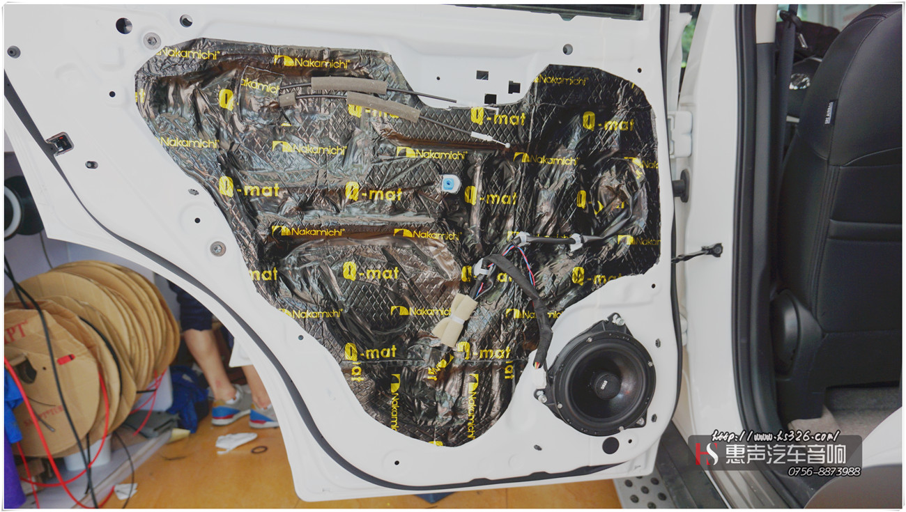 日产奇骏 车门中道Q-mat隔音