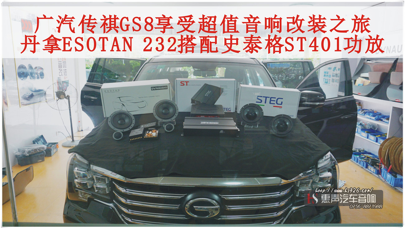 广汽传祺GS8 音响升级丹拿ESOTAN 232加史泰格ST401