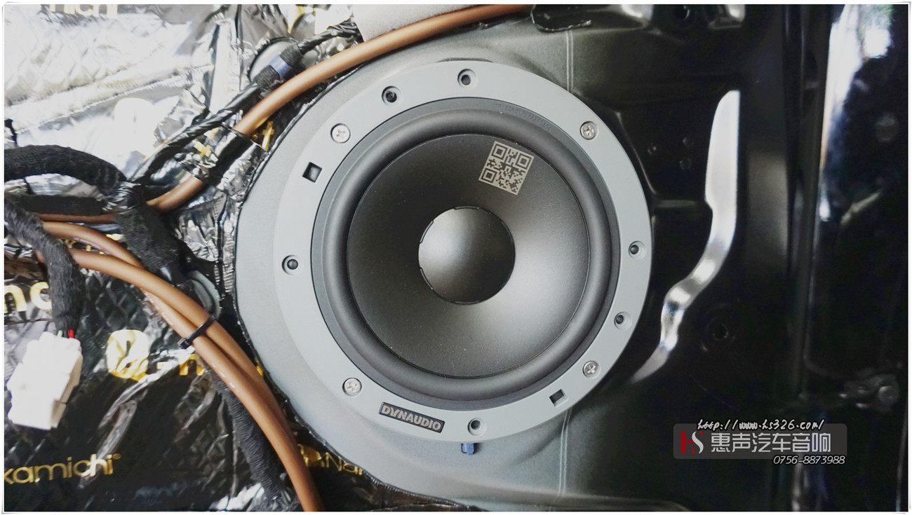 2017款本田CRV 音响升级丹拿232 中低音安装